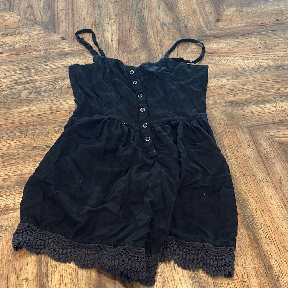 XS, black romper